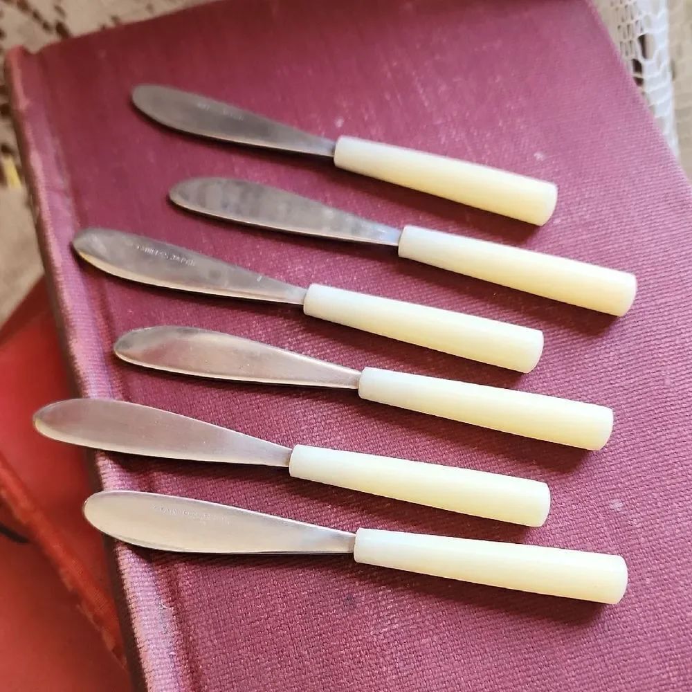 Vintage Set Of 6 Cocktail Spreaders Japan